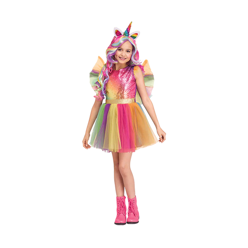 Rainbow Sequin Unicorn Child Costume - Size Large (12/14) (1/Pk)
