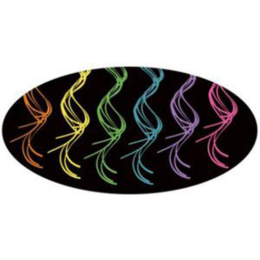 "12-Pack Of Red White Blue Large Curls"