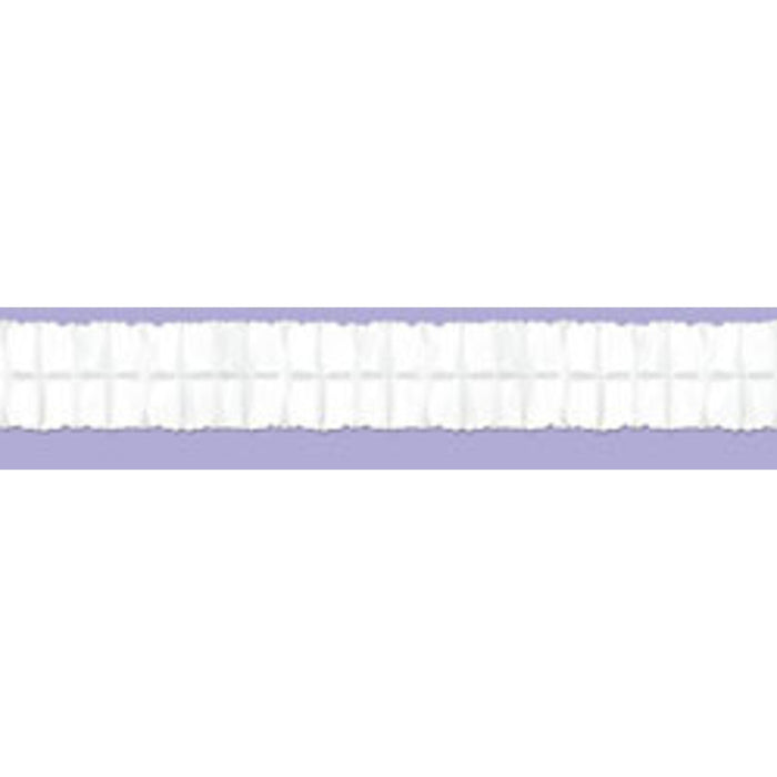 12' White Leaf Garland.