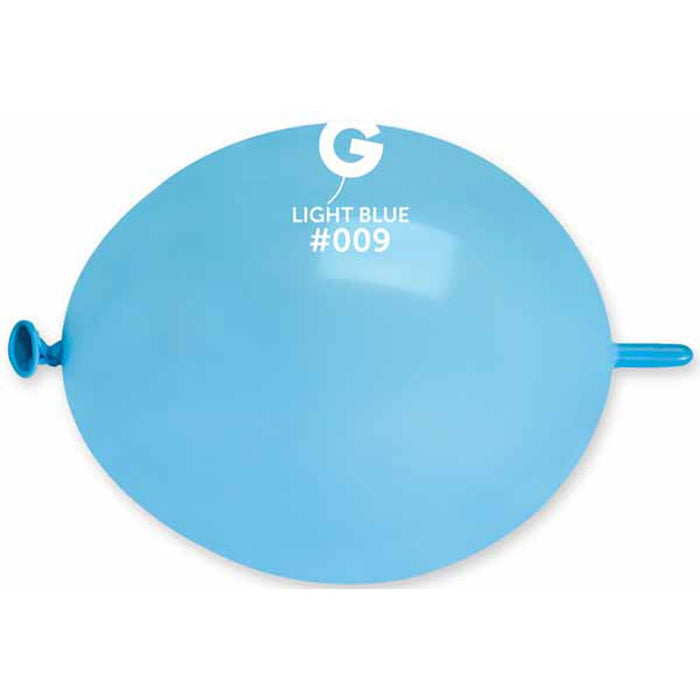 13" Lt Blue #009 Glink Balloons (50/Bag) By Gemar