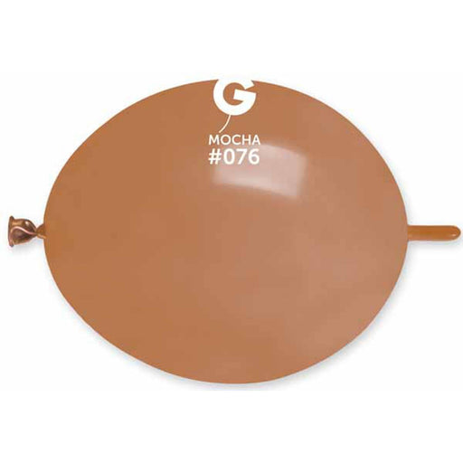 13" Mocha #076 Glink Balloons (50/Bag) By Gemar