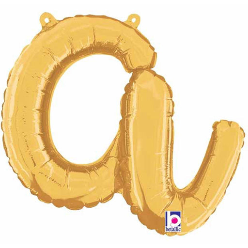 "14" Gold Script Letter A For Chic Decor"
