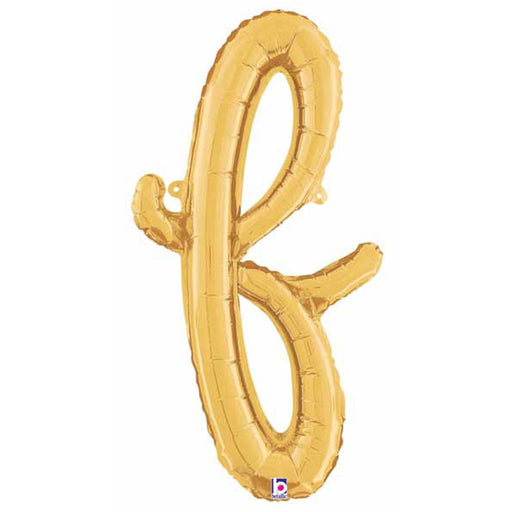 "14" Gold Script Letter F"