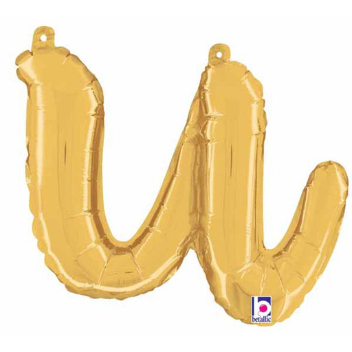 14" Gold Script Letter U.