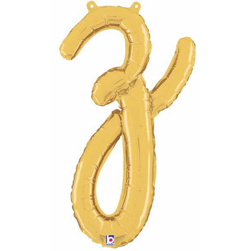 "14" Gold Script Letter Z"