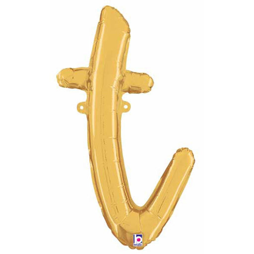 "14" Gold Script Letter T"