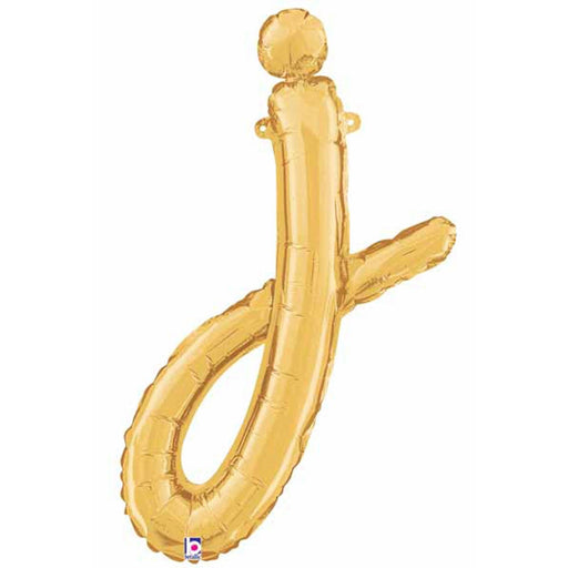 "14" Gold Script Letter J"