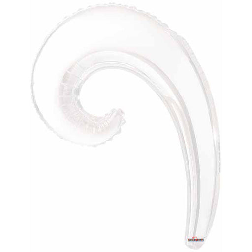 "14" Kurly Wave White Flat Hair Extension"