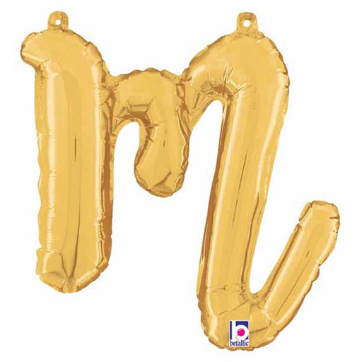 14" Script Letter M Gold