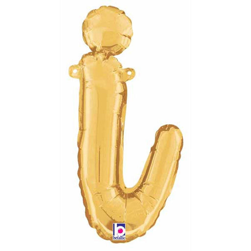 14" Script Letter I Gold - Stylish Home Decor Accessory.
