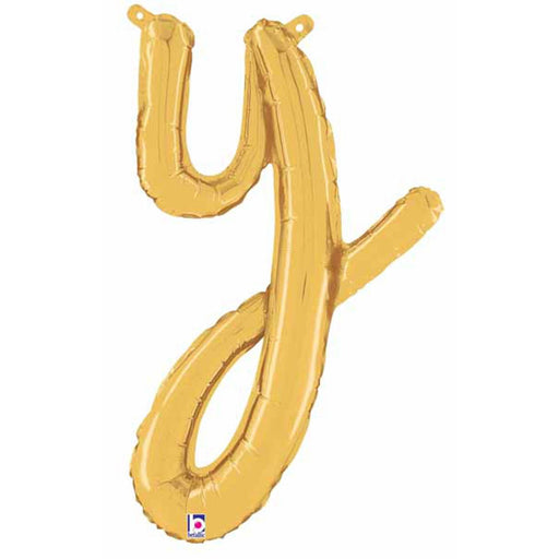 14" Script Letter Y Gold
