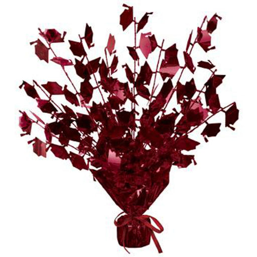 15" Maroon Centerpiece With Gleam N Burst