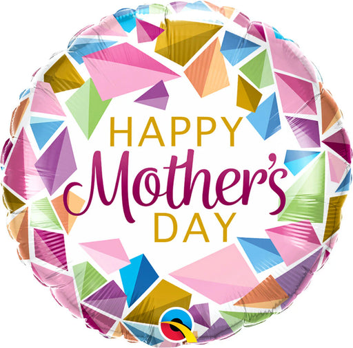 Happy Mother's Day Colorful Gems 18" Balloon (5/Pk)