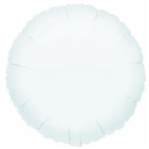 "18" Metallic White S15 Round Flat Light Fixture - 20595"