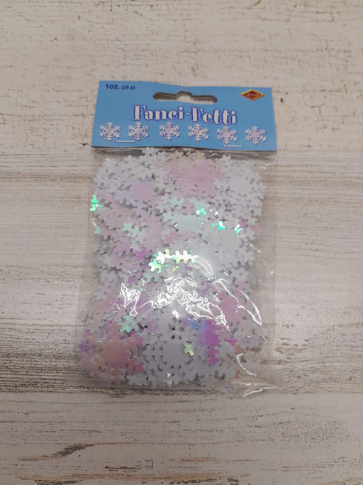 Opalescent Snowflakes Fanci-Fetti Confetti - Light Blue (3OZ/Pk)