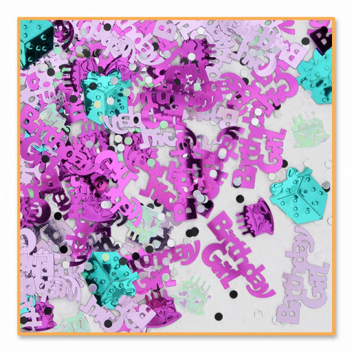 Radiant Revelry Birthday Girl Confetti