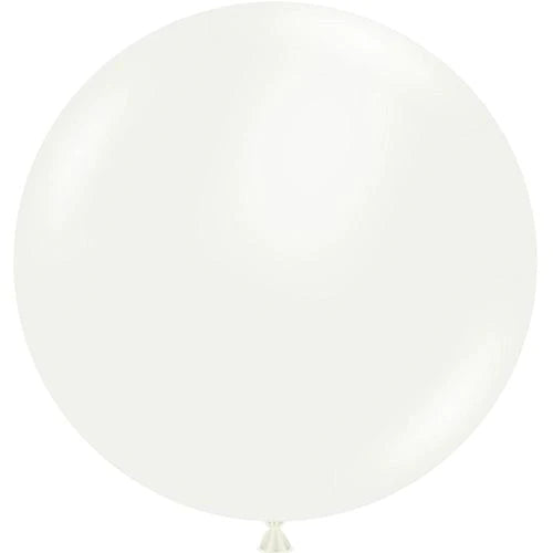 Tuftex Giant White Round Latex Balloons 36" (2/Pk)