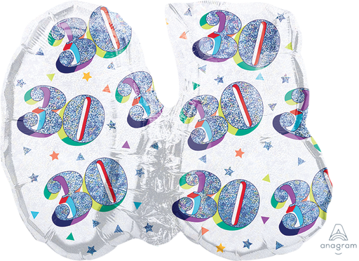 Here's To U Bday Number 30 Balloon 26" (3/Pk)