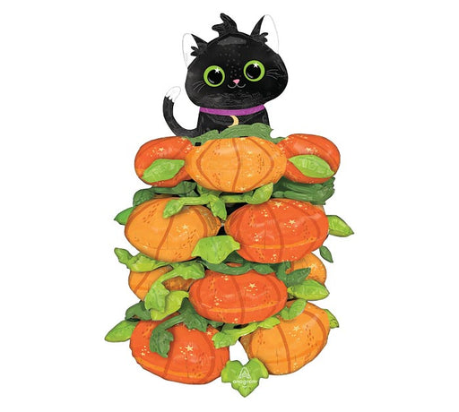 45" Halloween Pumpkin Stacker Foil Balloon
