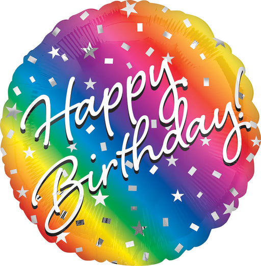 Ombre Stars Birthday 18" Balloon Set (5/Pk)