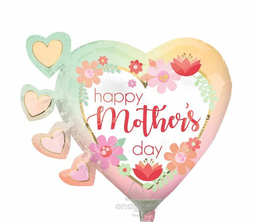 Happy Mother's Day Filtered Ombré 14" Foil Balloon (5/Pk)