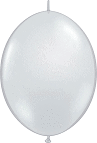 Qualatex QuickLink Diamond Clear 12" Latex Balloons (50/Pk)
