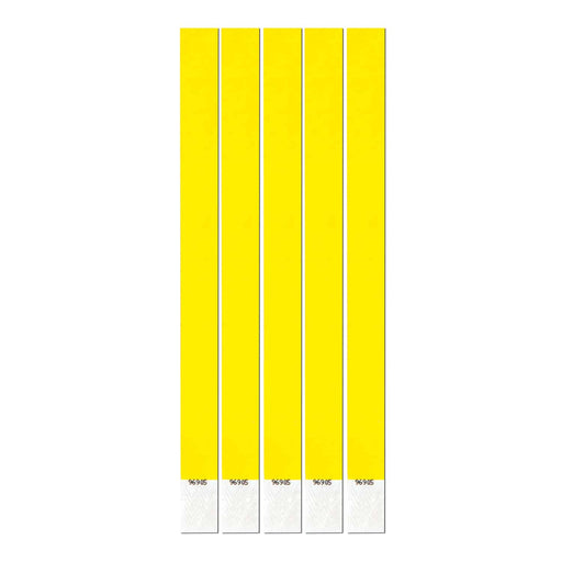 Geogalaxy Neon Yellow Wristbands - 100 Pack