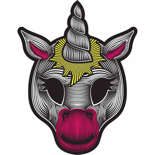 Adlut Unicorn Demon Screaming Mask.