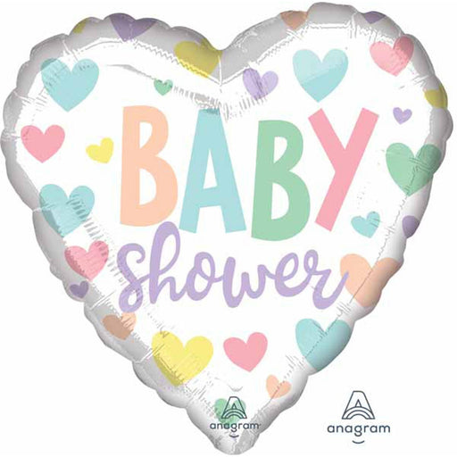 "Adorable Heart-Shaped Baby Shower Balloon Set - 40 Pack"