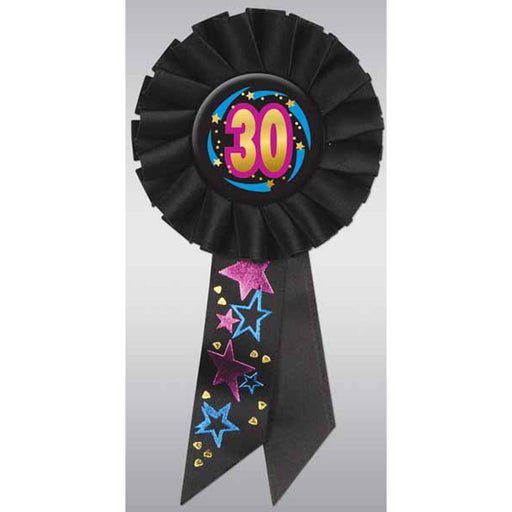 Age 30 Deluxe Rosette - Celebrate Your Milestone In Style