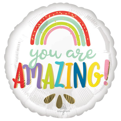 Amazing Rainbow Balloon Set - 18" Round Helium Balloons