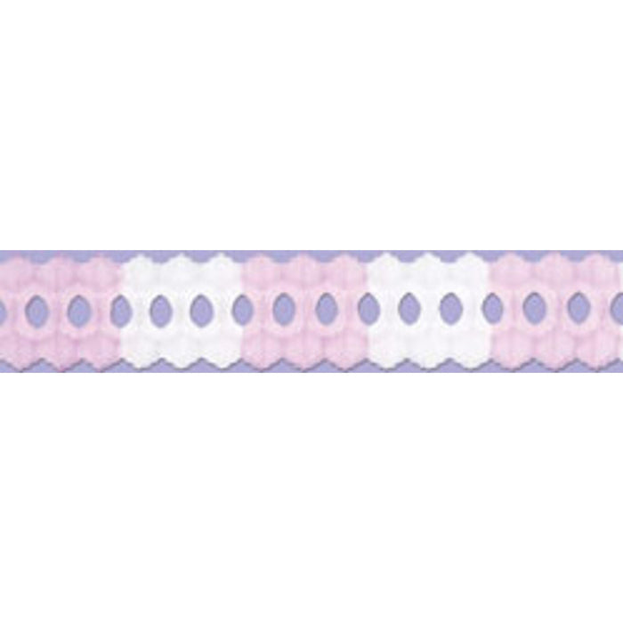Arcade Garland Pink/White - 12' Length (1/Pkg)