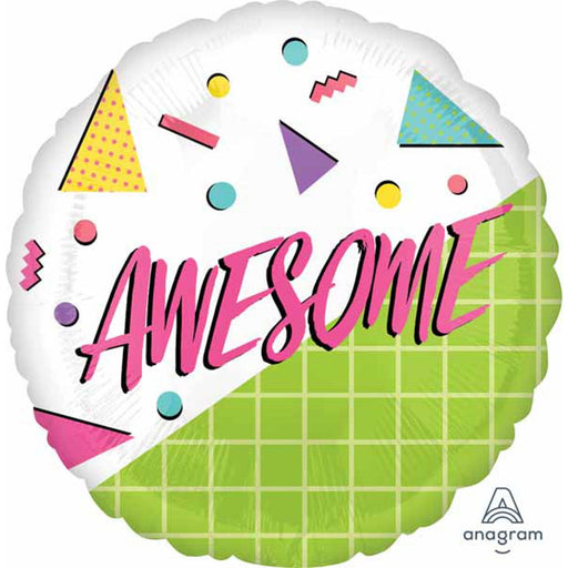 Awesome Party Balloon Pack - 18" Round S40 With Helium Tank