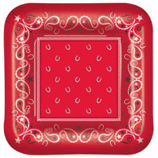 "Bandana Plates – Pack Of 8, 7 Inch Diameter"