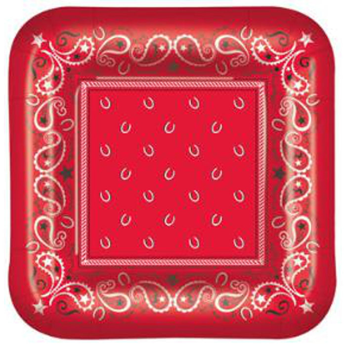 "Bandana Plates – Pack Of 8, 7 Inch Diameter"
