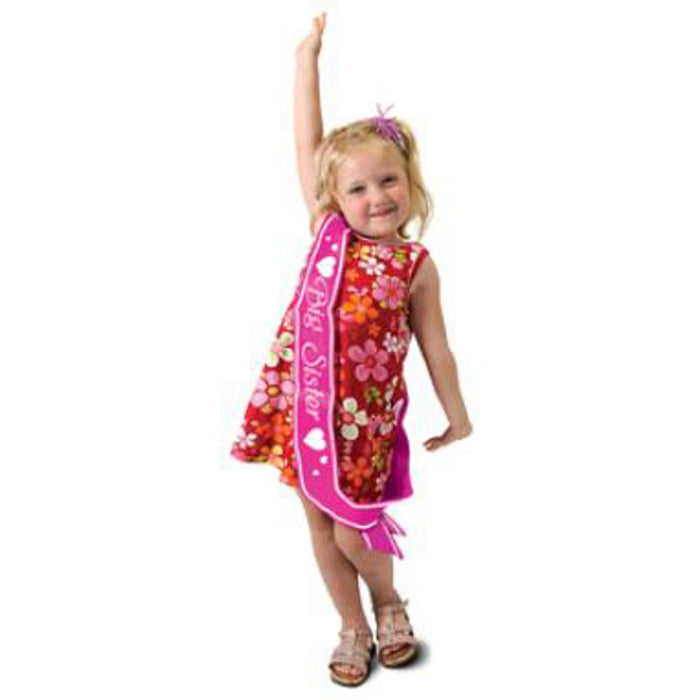 "Big Sister Satin Sash - 27"X3.5""