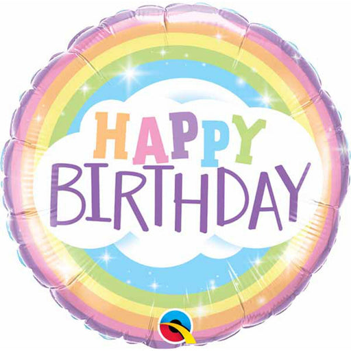 A multicolored balloon to bring vibrancy and joy to birthday celebrations.