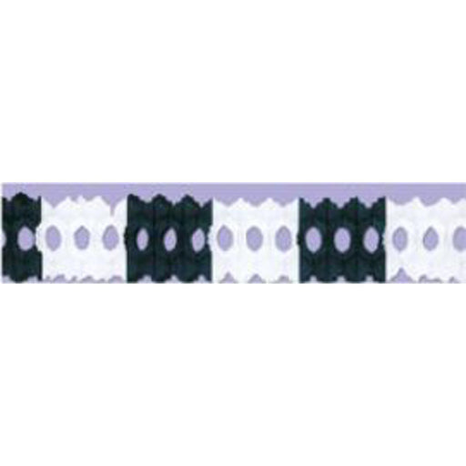 Black & White Arcade Garland - 12Ft (1/Pkg)