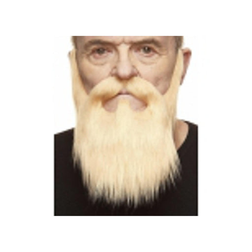 Blonde Moustache & Beard Set