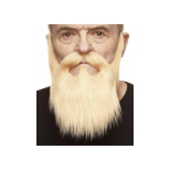 Blonde Moustache & Beard Set