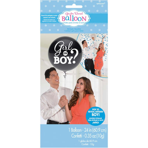 "Boy Gender Reveal Balloon With Confetti (Pack Of 6)"
