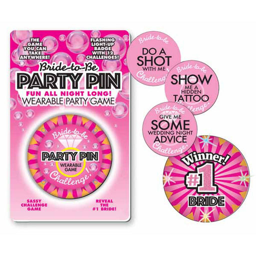 Little Genie Flashing Bride-To-Be Party Pin - Wearable Bachelorette Party Game