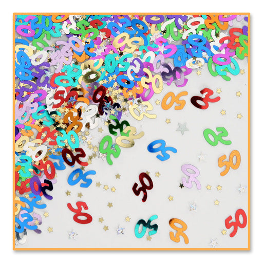 50 & Stars Confetti Mix (1.5Oz)