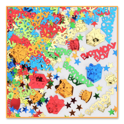 Dynamic Celebration Birthday Boy Confetti