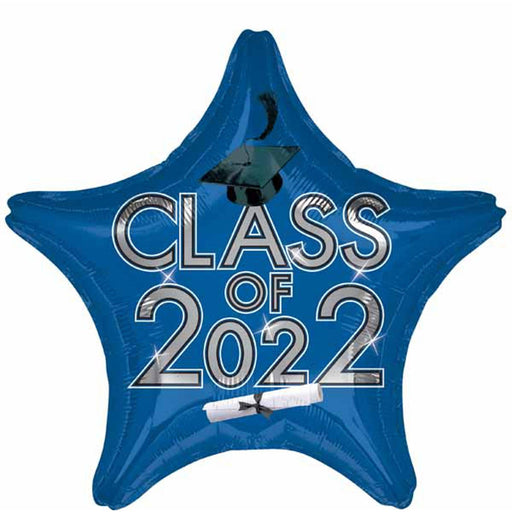 "Class Of 2022 Blue 19" Star S15 Flat Backpack"