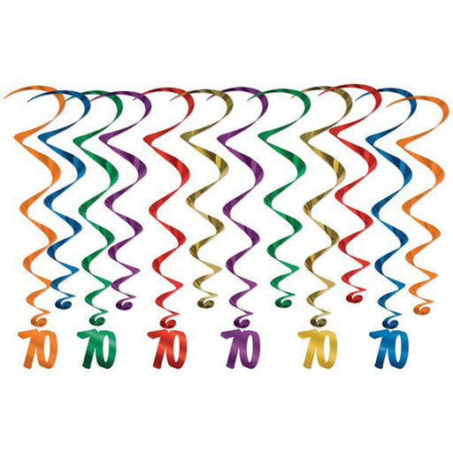 Vibrant Multicolor Whirls Festive Party Decor for Every Celebration (12/Pk)Vibrant Multicolor Whirls Festive Party Decor for Every Celebration (12/Pk)
