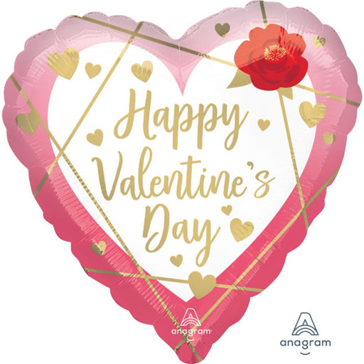 Hvd Faceted Heart Balloon - 18" Hrt Hx S40 Pkg
