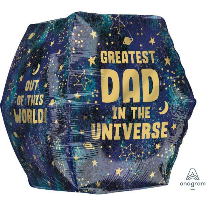 16" Best Dad In Universe Anglez (3/Pk)