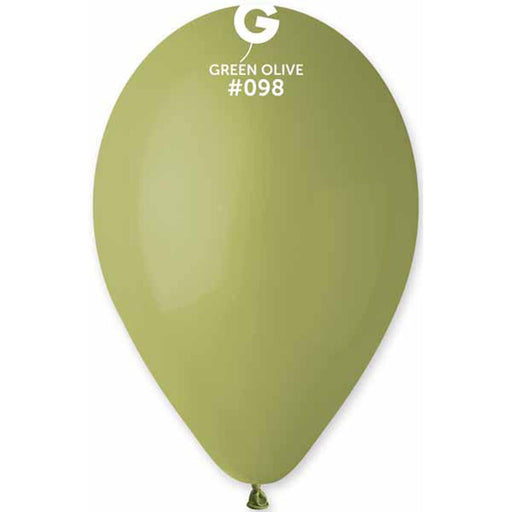 Gemar 12" Olive Green Balloons (50/Bag) #098
