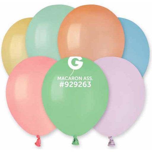 Gemar 12" Pastel Ast Macaron #080 (50/Bag)